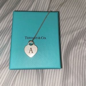 Tiffany Necklace with A initial